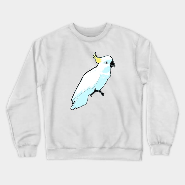 Australian Native Bird - Cockatoo Crewneck Sweatshirt by annaleebeer